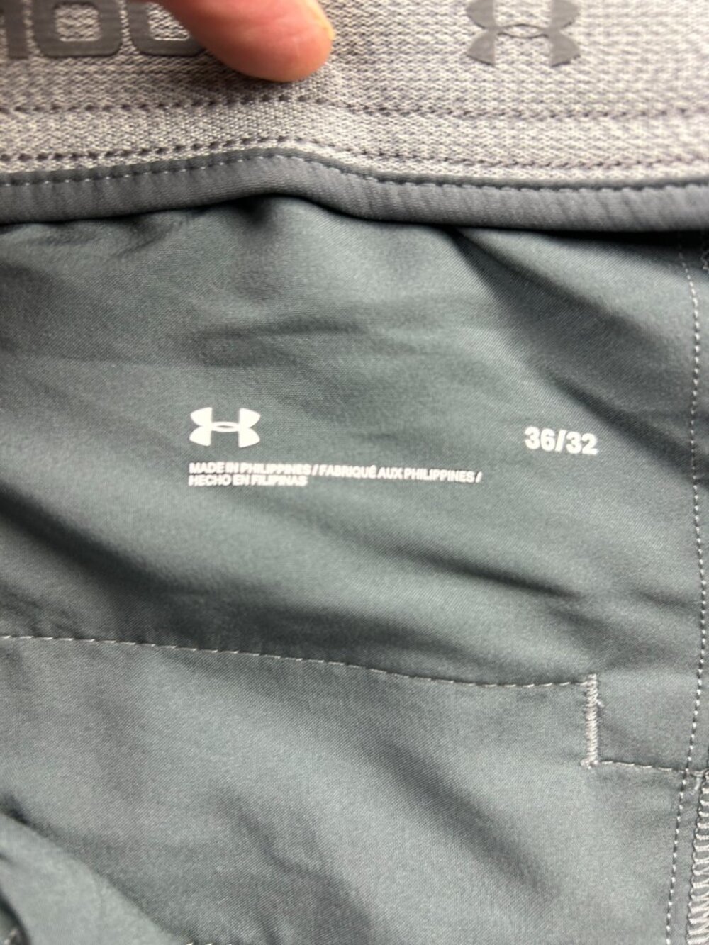Under ARMOUR Activewear Pants Men 36 / 32 Gray Outdoor Sporty - Picture 4 of 13
